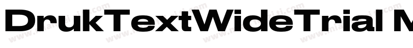 DrukTextWideTrial Medium字体转换